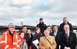 The Antofagasta delegation during their visit to UK