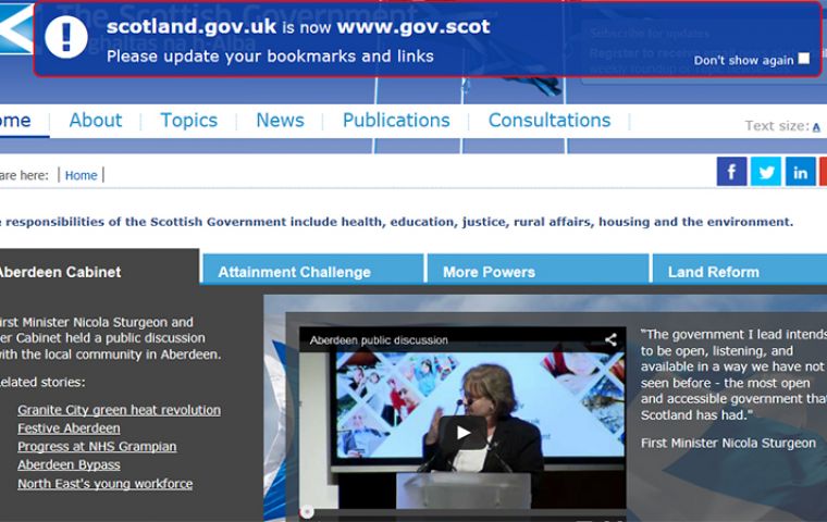 “Using the dot-scot domain as our primary web address will be a visible symbol of the Scottish Government’s online presence” said in an official release