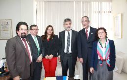 In Guatemala City Filmus was received by the Central American Parliament 