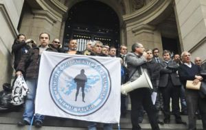 CECIM centre of former soldiers from La Plata protest Supreme Court decition