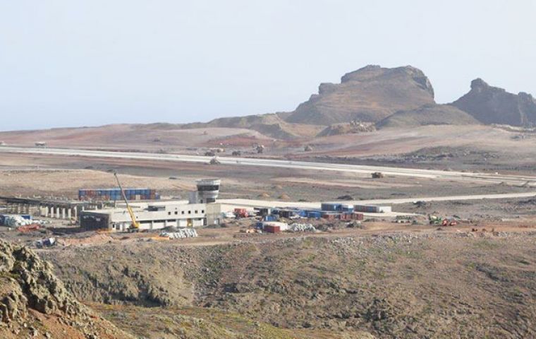 A few years ago the British government decided to build an international airport, a calling point for air bridges to the south.(Pic. St. Helena online)