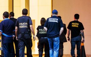 Brazil's federal police said in a Twitter message they were serving a 10th round of search and arrest warrants in the bribery investigation but gave no details of who was arrested.