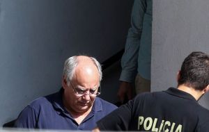 Former services director Renato Duque, was arrested by Brazilian federal police at his house in Rio de Janeiro, TV Globo said, amid a new round of police operations (Pic: Estadão Conteudo)