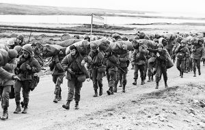 “True heroes,” said the president of the troops that were sent to fight to the Falklands/Malvinas Islands in 1982”