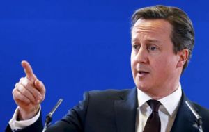 Cameron’s net approval rating has edged into positive for the first time in nearly four years ahead of next month’s vote, according to a poll published on Sunday.