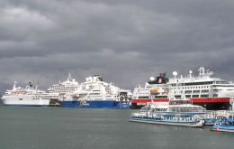 Ushuaia this season was the only Argentine port to see an increase in the number of cruise calls and visitors 