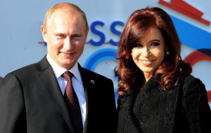 On Thursday Cristina Fernandez is scheduled to meet with Vladimir Putin and witness the signing of a raft of agreements establishing closer ties  