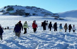 Tours to the interior of Antarctica, a growing segment, increased by 19% this last season, which is by 70 people.