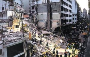 July 1994 AMIA's several floors headquarters in downtown Buenos Aires was blown up in Argentina's worst terrorist attack killing 85 and injuring hundreds.