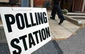 Polls close at 22:00 BST, but officials say anyone in a polling station queue at this time should be able to cast their vote.