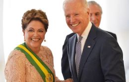 US Vice-president Joe Biden has been on the phone several times and attended Rousseff's inauguration last January. 