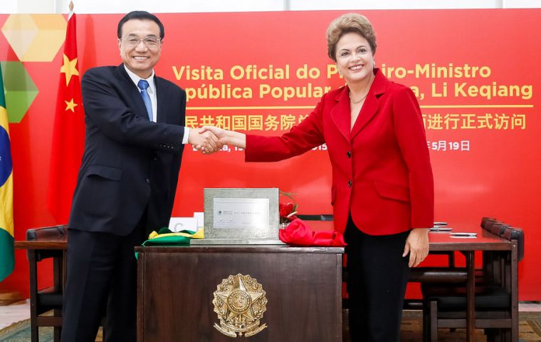 Li and Rousseff announced the Industrial and Commercial Bank of China, will set up a 50bn fund with Caixa Econômica Federal, for infrastructure projects