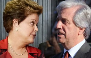“The presidents will discuss advances in the main bilateral integration projects and regional and multilateral issues, with emphasis on Mercosur”, said Brazil
