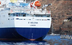 RMS St Helena will be anchored in Jamestown on the proposed official opening of the Airport on 21 May 2016, before a final voyage to the UK up the Thames 