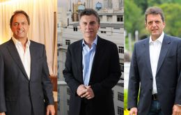 Daniel Scioli, Mauricio Macri and Sergio Massa have agreed to hold debates following the primary election of 9 August 