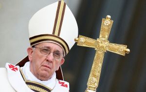Pope Francis said that wealth lived in a selfish way is “sad, takes hope away and it is the origin of every kind of corruption, either big or small.”