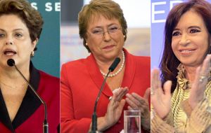 Three Latin American heads of state figure among the top 30: Brazil's Dilma, 7; Argentina's Cristina Fernandez, 16 and Chile's Michelle Bachelet 27