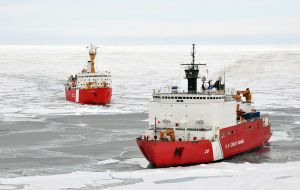 The US has only two operational icebreakers: heavy icebreaker the Polar Star and medium-duty Healy; Russia has eleven and six more under construction