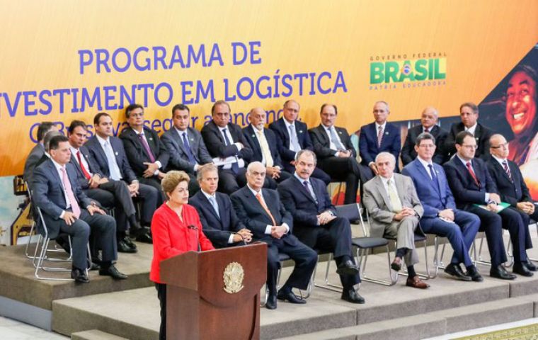  “Today is an important day in my second term. We're here especially to renew our commitment to the development of our country” said Rousseff.