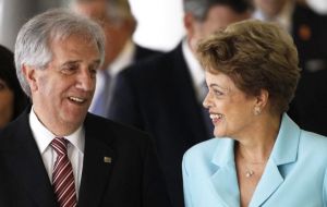 Last 21 May Vazquez met Rousseff and they agreed that the “priority objective” for the two countries was the trade agreement of Mercosur with the EU