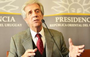 “Uruguay's position is well known regarding a free trade agreement between Mercosur and the European Union”, underlined Tabare Vazquez