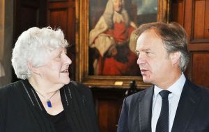 MLA Jan Cheek and Foreign Office Minister Hugo Swire MP