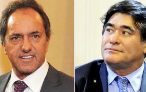 -Scioli got the upper hand when he announced Cristina Fernandez' closest legal and political advisor Carlos Zannini, as vice-president 