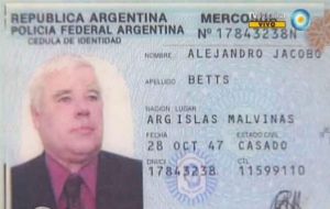 The big news of the Tierra del Fuego election was also that Falklands born, Alejandro Betts voted for the first time with his Argentine ID