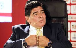 “‘I am a candidate’ were the two words Diego Maradona used to answer me when I consulted him about the nomination for the presidency of FIFA”