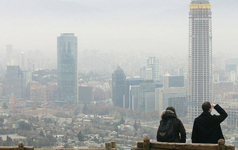 Santiago de Chile high pollution levels