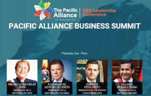 On 3 July, Michelle Bachelet, Juan Manuel Santos, Enrique Peña Nieto and host  Ollanta Humala will hold the presidential summit 