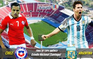 Argentina and Chile on Saturday afternoon will be playing the final match of 2015 Copa America, and the reigning regional champ for the next four years 