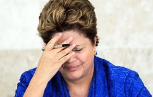 Meanwhile in Brazil her public opinion support, slipped further to 9%, according to the latest poll from Ibope