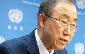 Ban Ki-moon said on Friday that his chief of staff would meet with Venezuela's foreign minister and might dispatch a mission to both countries