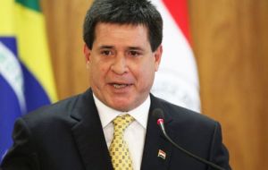 The formal but significant event will be that the Mercosur chair for the next six months will be passed on to Paraguayan president Horacio Cartes