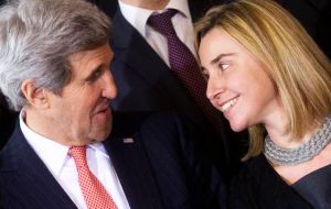 One of the letters was addressed to Secretary of State John Kerry and the other to EU foreign affairs representative, Federica Mogherini
