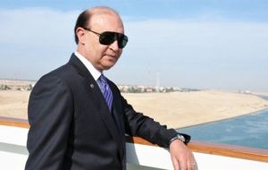 Mohab Mameesh, chairman of Suez Canal Authority who led the project, told state television from aboard the first ship that the test-run had been a 'success'. 