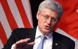 PM Harper says only he can be trusted to run an economy struggling to cope with after-effects of a global economic slowdown and a plunge in the price of oil
