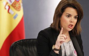 From Madrid Deputy Prime Minister Soraya Saenz de Santamaria said the vote can only be about choosing a new Catalan parliament, under the constitution. 