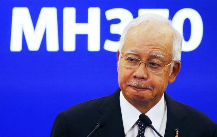 “Today, 515 days since the plane disappeared” the aircraft debris found on Reunion Island is indeed from MH370, Najib said in a televised statement.
