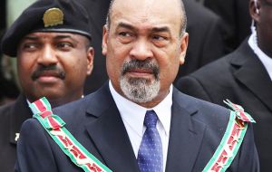 “We no longer want to depend primarily on market decisions such as the gold price controlling the price of alumina and the price of oil,” said Bouterse 