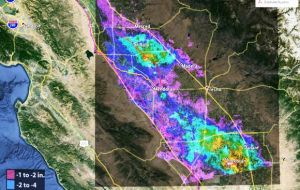 New NASA data show the sinking is happening faster, putting infrastructure on the surface at growing risk of damage.