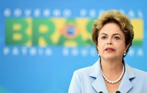 “The process of falling commodity prices due to adjustment in China will continue to burden the global economy for a long time” said Rousseff 