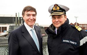  Minister Phillip Dunne with Vice Admiral Simon Lister
