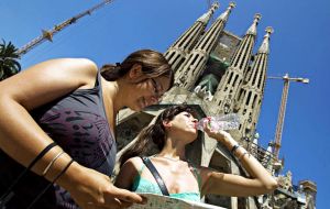 Tourism provides nearly 400,000 jobs in Catalonia, 13% of the total, and it makes up 12% of Barcelona's economic output.