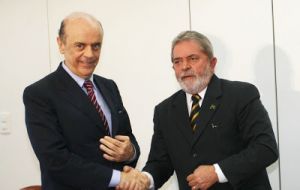 Senator Jose Serra would defeat Lula da Silva 43% to 36%. Serra lost in 2002 to Lula da Silva and again in 2010 against Dilma Rousseff, both in the runoffs.