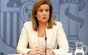 “We have to get on well with the UK, which is a friend, and in respect of Gibraltar, relations should not become tense”, said minister Fatima Báñez