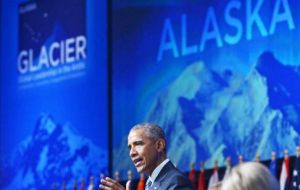 Obama plans to hike the Exit Glacier near Seward and take a boat tour of Kenai Fjords National Park to see the impact of rising seas. 