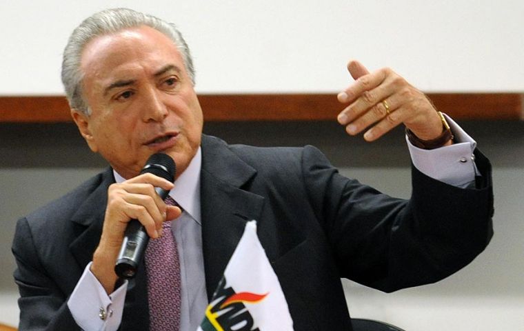 “There's a need for national unity if we are to have social peace. The antagonism we see in the streets cannot go on,” Temer said