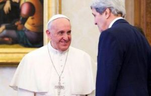 Kerry called the breakthrough “historic progress” and telephoned Santos to congratulate him and also thanked Pope Francis for his peace efforts